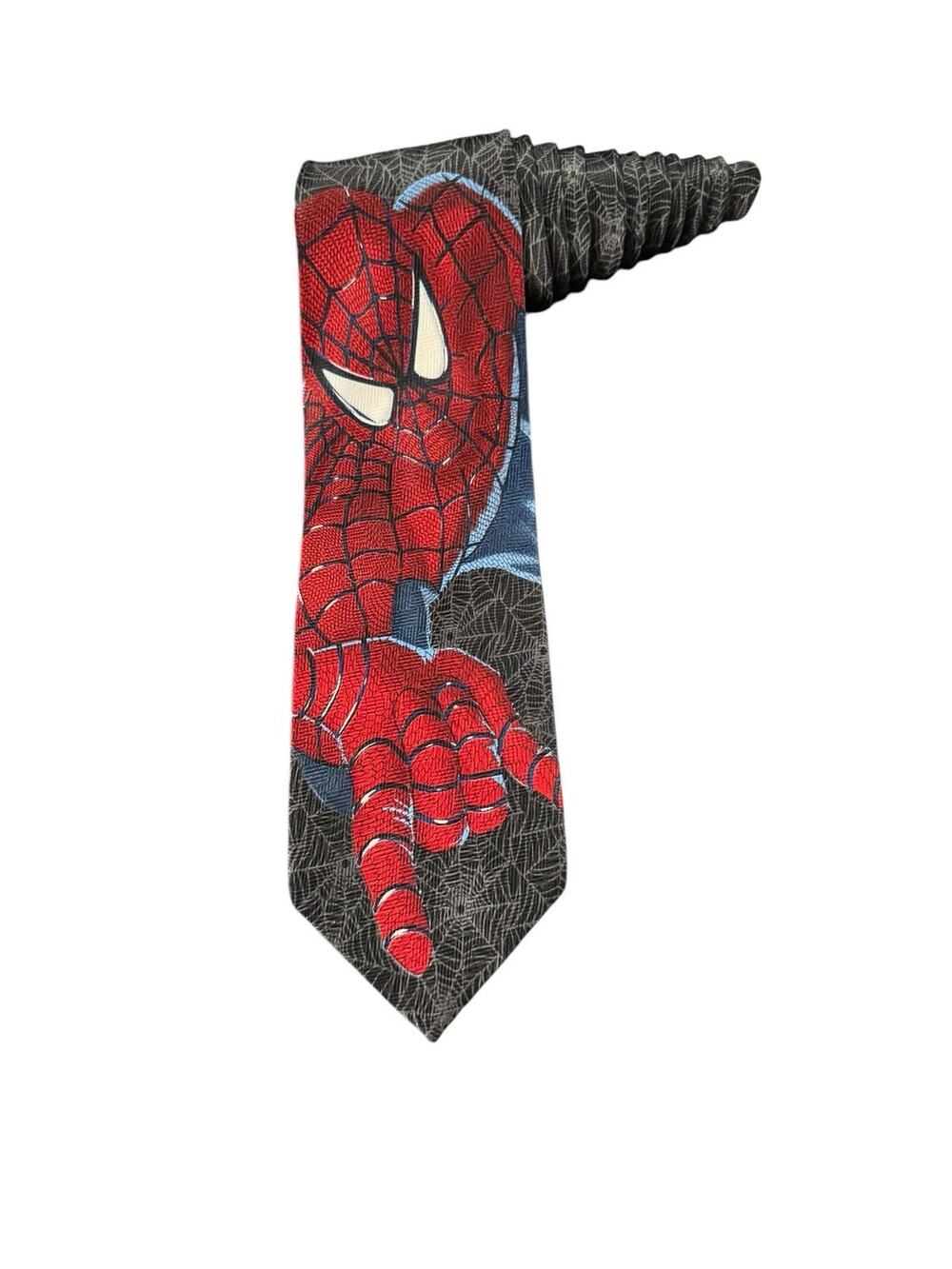 Vintage 2002 Marvel SpiderMan Novelty Y2K Necktie Superhero